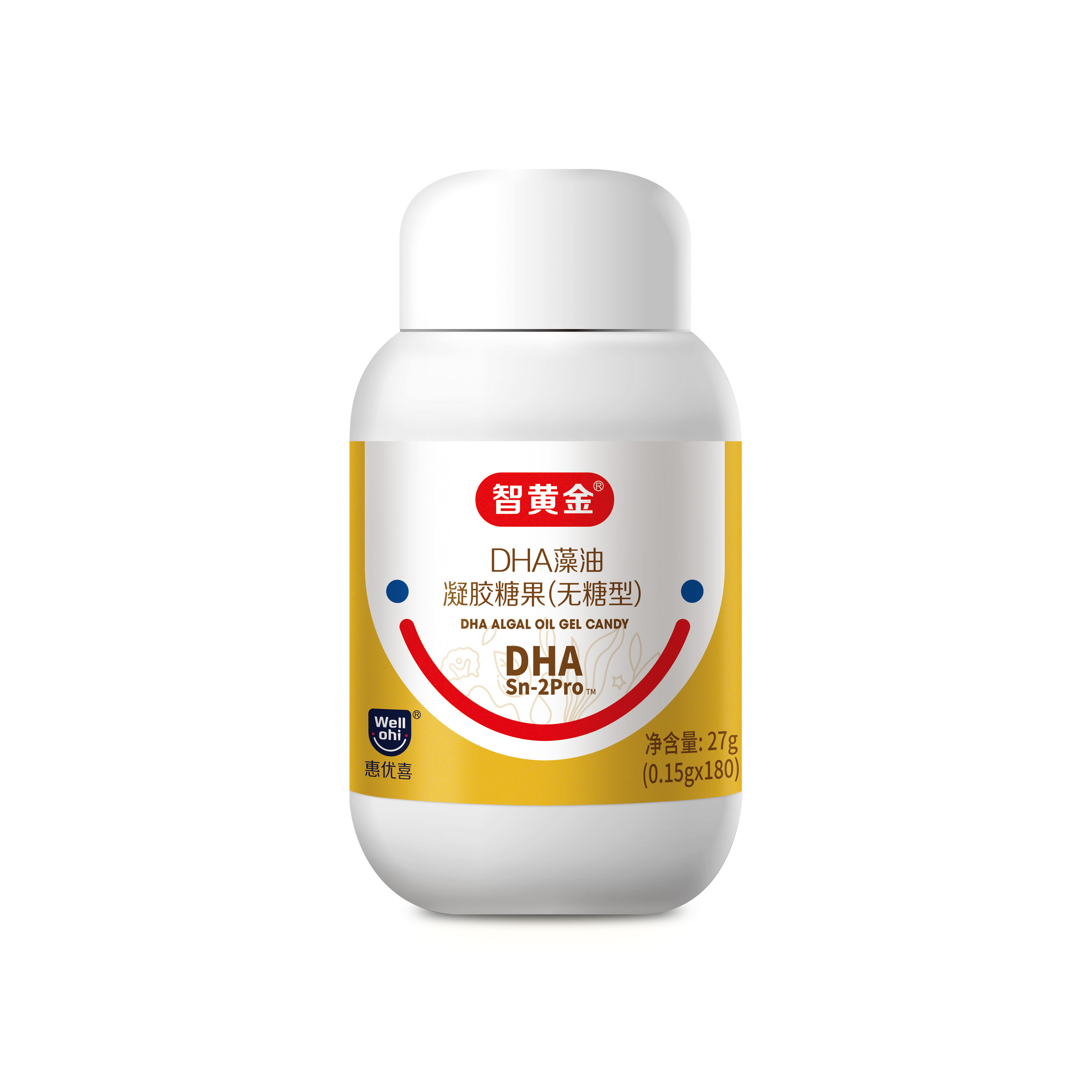 惠優(yōu)喜180粒DHA藻油凝膠糖果（無(wú)糖型）